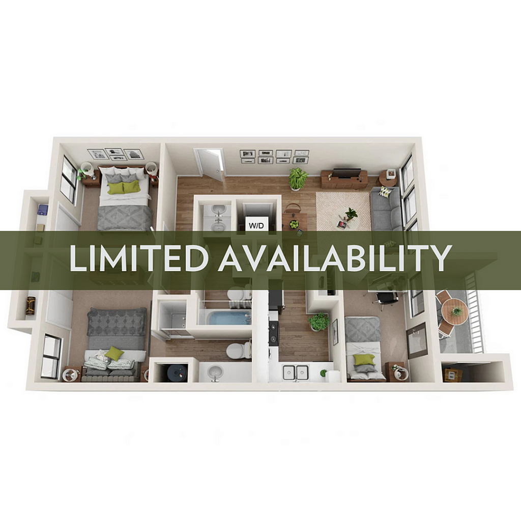3BR/2BA – B