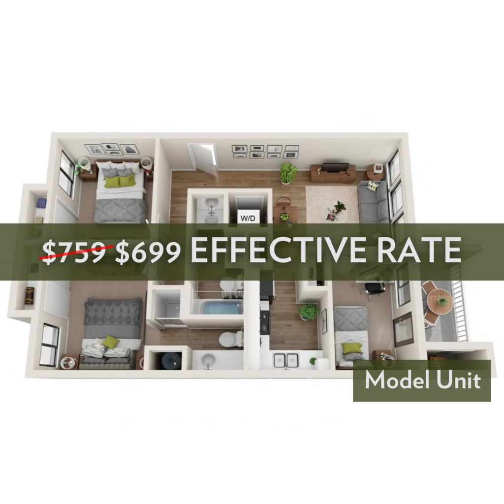 3BR/2BA – A